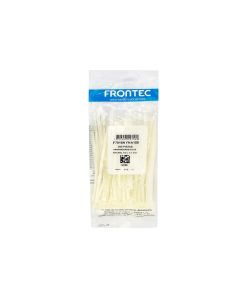 Abraçadeira Plástica 100MM X 25MM Pacote Com 100 Peças Branca - Frontec