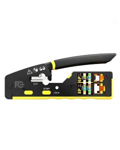 Alicate Crimpador 3 Em 1 - Crimpador Decapador Cortador - Fcrj45Cr-FcFontes