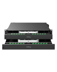 Distribuidor Interno Óptico com Bandeja Deslizante SC-APC DIO 48FO D 2U - 4780194 - Intelbras