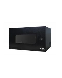 Mini Rack 19 5UX35CM Acrílico Preto Com 2 Chaves - Max Eletron
